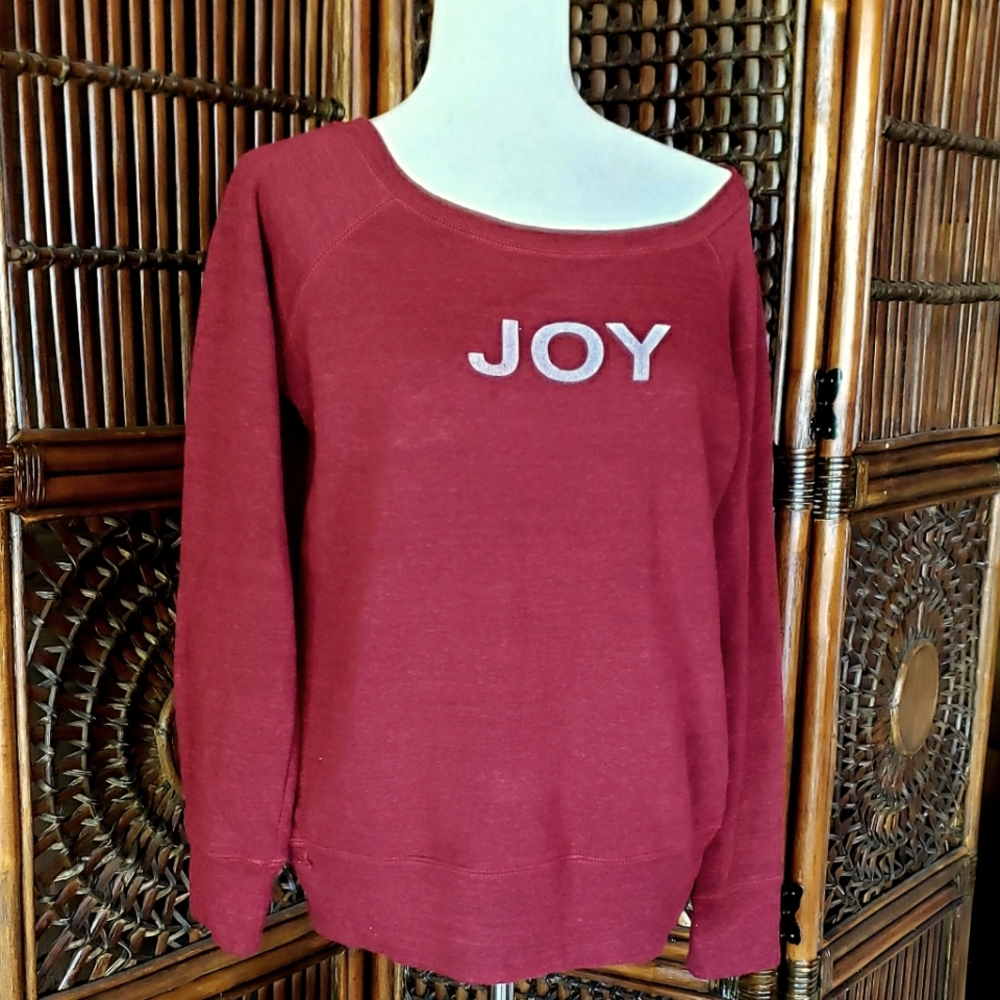 BELLA La Jolla Yoga Center "Joy" Crimson Sweatshirt LG